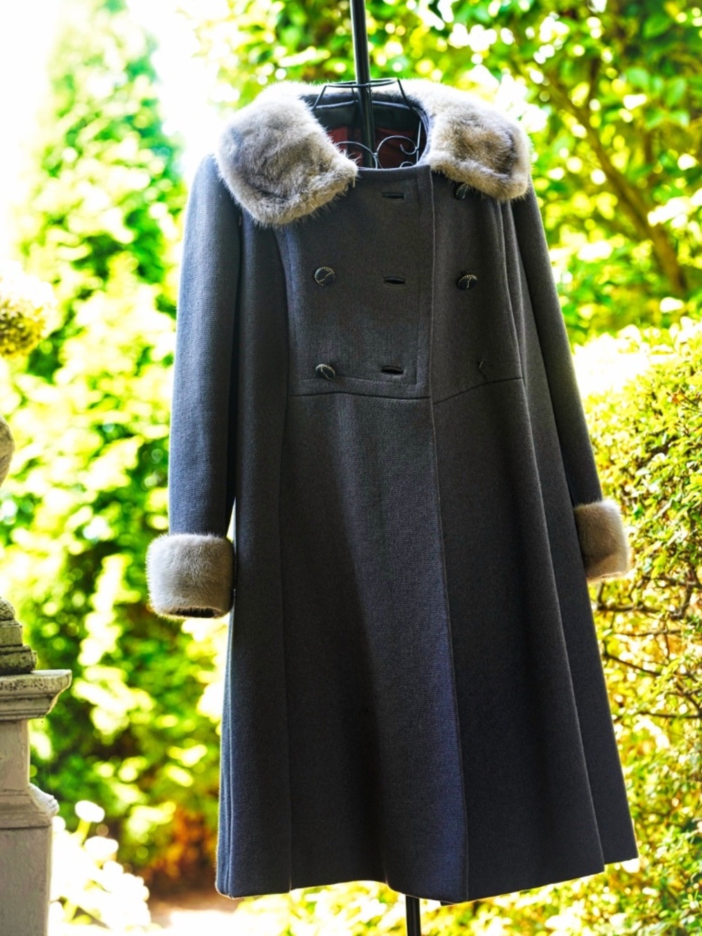 Mid-Century Vintage Fur Coat, ILGWU Union Made, 60s/70s Glam